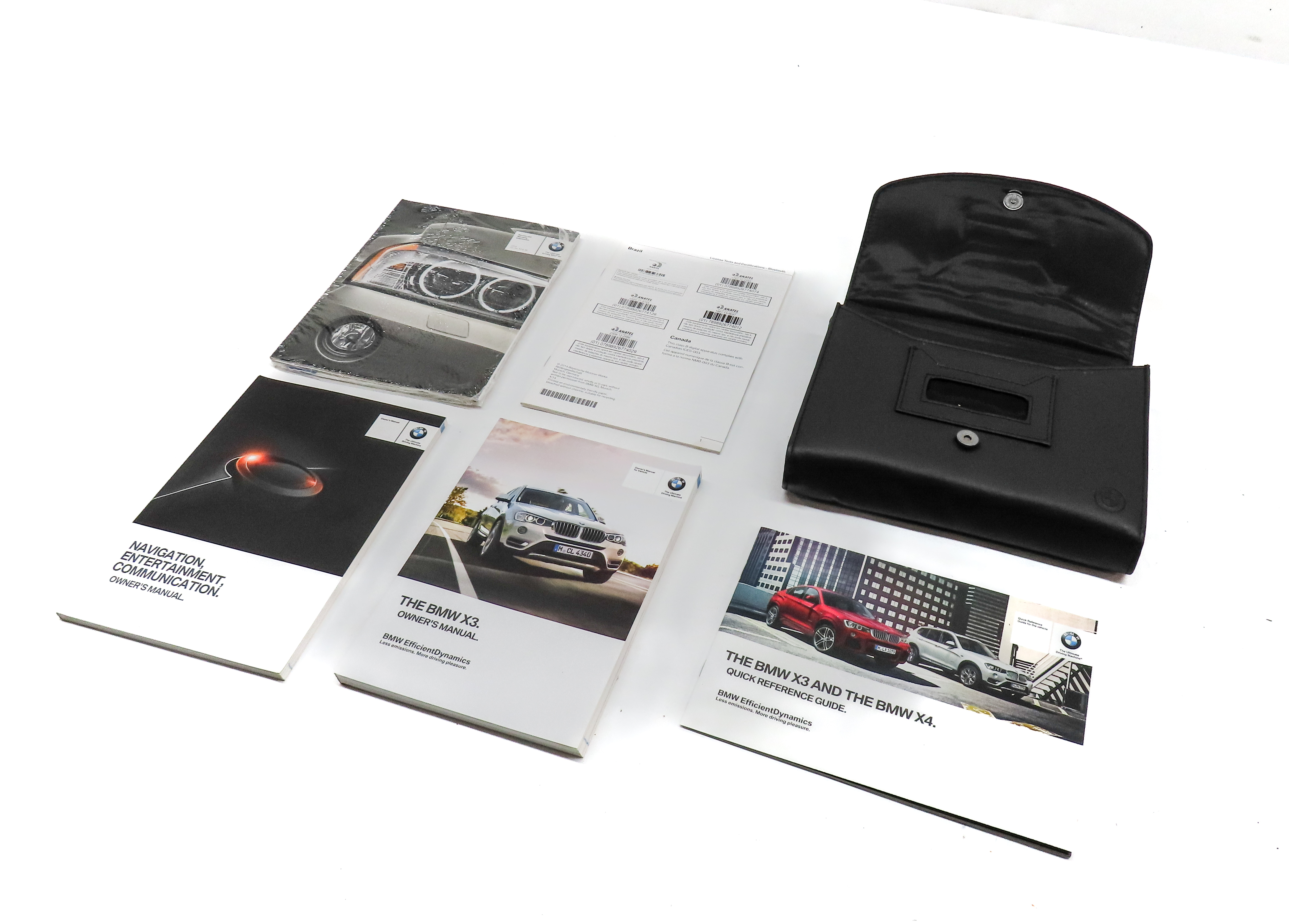 2015 BMW X3 (F25) OWNERS MANUAL BOOK BOOKLET LITERATURE GUIDE SET w/ CASE — exact item pictured